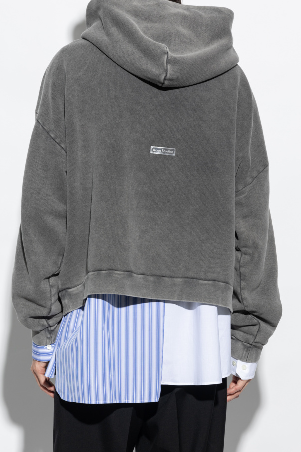 Acne studios cropped hoodie best sale